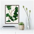 Picture of Nostalgic Green Murgrona Leaves _GroupedProduct_Rectangle_Portrait_Canvas_Framed_