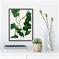 Picture of Nostalgic Green Murgrona Leaves _GroupedProduct_Rectangle_Portrait_Canvas_Framed_