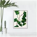 Picture of Nostalgic Green Murgrona Leaves _GroupedProduct_Rectangle_Portrait_Canvas_Framed_