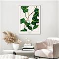 Picture of Nostalgic Green Murgrona Leaves _GroupedProduct_Rectangle_Portrait_Canvas_Framed_