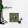 Picture of Tropical Paradise Toucan Bird _GroupedProduct_Square_Canvas_Framed_