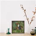 Picture of Tropical Paradise Toucan Bird _GroupedProduct_Square_Canvas_Framed_