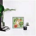 Picture of Tropical Paradise Cockatoos Bird _GroupedProduct_Square_Canvas_Framed_