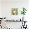 Picture of Tropical Paradise Cockatoos Bird _GroupedProduct_Square_Canvas_Framed_