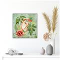 Picture of Tropical Paradise Cockatoos Bird _GroupedProduct_Square_Canvas_Framed_