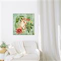 Picture of Tropical Paradise Cockatoos Bird _GroupedProduct_Square_Canvas_Framed_