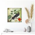 Picture of Tropical Paradise Birds Garden _GroupedProduct_Square_Canvas_Framed_