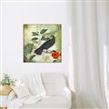 Picture of Tropical Paradise Birds Garden _GroupedProduct_Square_Canvas_Framed_