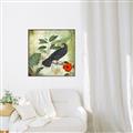 Picture of Tropical Paradise Birds Garden _GroupedProduct_Square_Canvas_Framed_