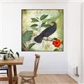 Picture of Tropical Paradise Birds Garden _GroupedProduct_Square_Canvas_Framed_