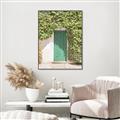 Picture of Green Door with Lush Leaves _GroupedProduct_Rectangle_Portrait_Photography _GroupedProduct_Rectangle_Portrait_Canvas_Framed_