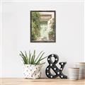 Picture of Pastel Green Door in Spring _GroupedProduct_Rectangle_Portrait_Photography _GroupedProduct_Rectangle_Portrait_Canvas_Framed_