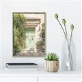 Picture of Pastel Green Door in Spring _GroupedProduct_Rectangle_Portrait_Photography _GroupedProduct_Rectangle_Portrait_Canvas_Framed_