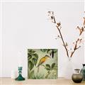 Picture of Yellow Nostalgic Tropical Birds _GroupedProduct_Square_Unframed_Print_Only_