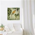 Picture of Yellow Nostalgic Tropical Birds _GroupedProduct_Square_Unframed_Print_Only_