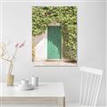 Picture of Green Door with Lush Leaves _GroupedProduct_Rectangle_Portrait_Photography _GroupedProduct_Rectangle_Portrait_Unframed_Print_Only_