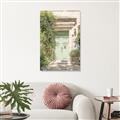 Picture of Pastel Green Door in Spring _GroupedProduct_Rectangle_Portrait_Photography _GroupedProduct_Rectangle_Portrait_Unframed_Print_Only_