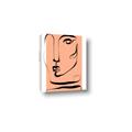 Picture of Peach Portait Line Art _GroupedProduct_Rectangle_Portrait_Canvas_