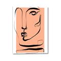Picture of Peach Portait Line Art _GroupedProduct_Rectangle_Portrait_Canvas_