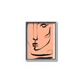 Picture of Peach Portait Line Art _GroupedProduct_Rectangle_Portrait_Canvas_Framed_