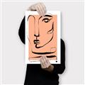 Picture of Peach Portait Line Art _GroupedProduct_Rectangle_Portrait_Canvas_