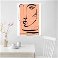 Picture of Peach Portait Line Art _GroupedProduct_Rectangle_Portrait_Canvas_