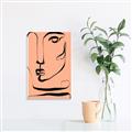 Picture of Peach Portait Line Art _GroupedProduct_Rectangle_Portrait_Unframed_Print_Only_