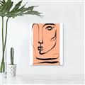 Picture of Peach Portait Line Art _GroupedProduct_Rectangle_Portrait_Unframed_Print_Only_