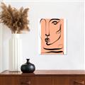 Picture of Peach Portait Line Art _GroupedProduct_Rectangle_Portrait_Unframed_Print_Only_
