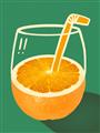 Picture of Orange Juice Poition _GroupedProduct_Rectangle_Portrait_Unframed_Print_Only_