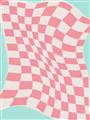 Picture of Pink Checkered Symphony _GroupedProduct_Rectangle_Portrait_Unframed_Print_Only_