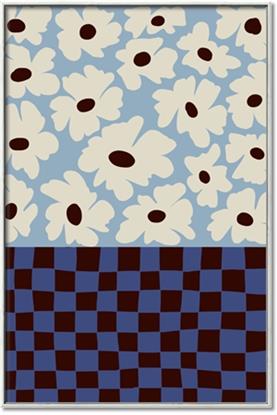 Picture of Blue Patterned Floral Perfection 