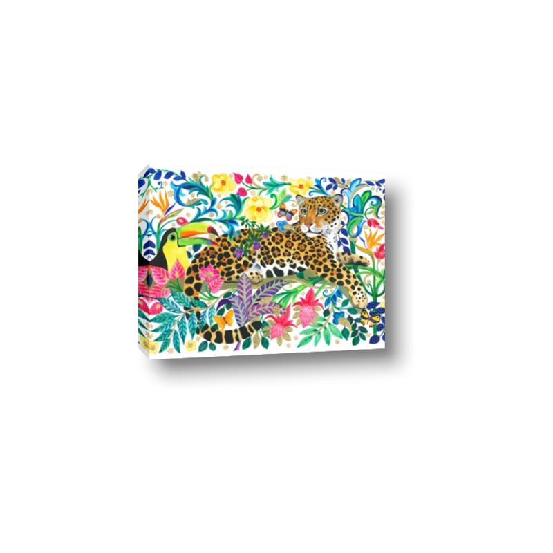 Picture of Vibrant Fusion Jaguar _GroupedProduct_Rectangle_Landscape_Canvas_