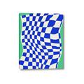 Picture of Blue Checkered Symphony _GroupedProduct_Rectangle_Portrait_Canvas_