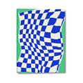 Picture of Blue Checkered Symphony _GroupedProduct_Rectangle_Portrait_Canvas_