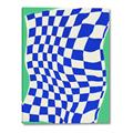 Picture of Blue Checkered Symphony _GroupedProduct_Rectangle_Portrait_Canvas_