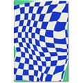 Picture of Blue Checkered Symphony _GroupedProduct_Rectangle_Portrait_Canvas_