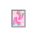 Picture of Pink Roller Skates _GroupedProduct_Rectangle_Portrait_Canvas_Framed_