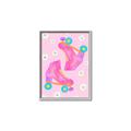 Picture of Pink Roller Skates _GroupedProduct_Rectangle_Portrait_Canvas_Framed_