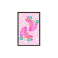 Picture of Pink Roller Skates _GroupedProduct_Rectangle_Portrait_Canvas_Framed_