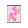Picture of Pink Roller Skates _GroupedProduct_Rectangle_Portrait_Canvas_Framed_