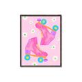 Picture of Pink Roller Skates _GroupedProduct_Rectangle_Portrait_Canvas_Framed_