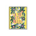 Picture of La Vie Est Belle Foliage _GroupedProduct_Rectangle_Portrait_Canvas_Framed_