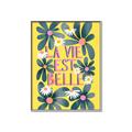 Picture of La Vie Est Belle Foliage _GroupedProduct_Rectangle_Portrait_Canvas_Framed_