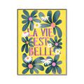 Picture of La Vie Est Belle Foliage _GroupedProduct_Rectangle_Portrait_Canvas_Framed_