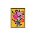 Picture of Red Chromatic Flowers _GroupedProduct_Rectangle_Portrait_Canvas_Framed_