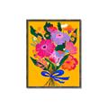 Picture of Red Chromatic Flowers _GroupedProduct_Rectangle_Portrait_Canvas_Framed_