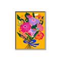 Picture of Red Chromatic Flowers _GroupedProduct_Rectangle_Portrait_Canvas_Framed_