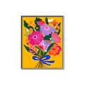 Picture of Red Chromatic Flowers _GroupedProduct_Rectangle_Portrait_Canvas_Framed_