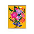 Picture of Red Chromatic Flowers _GroupedProduct_Rectangle_Portrait_Canvas_Framed_